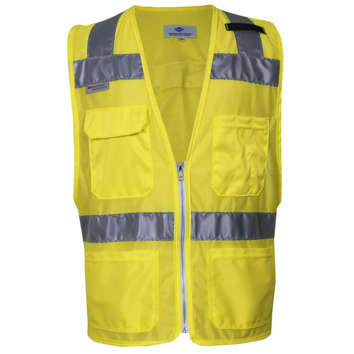 NSA Vizable Hi-Vis Deluxe Micro Mesh Road Vest Type R Class 2 in Yellow
